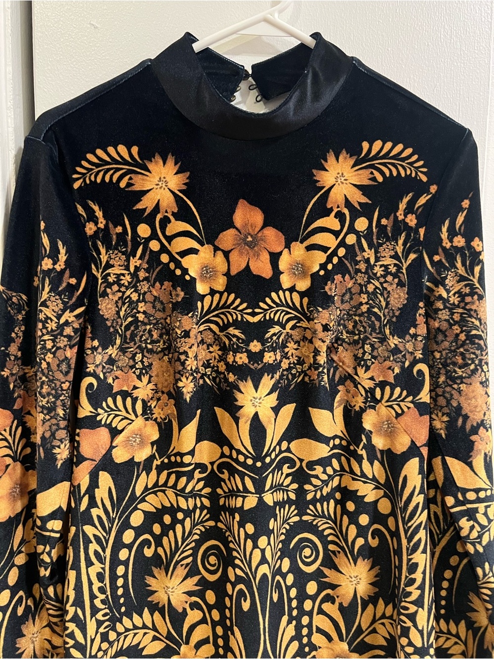 Anthropologie Velvet Mini Dress - Picture 3 of 7